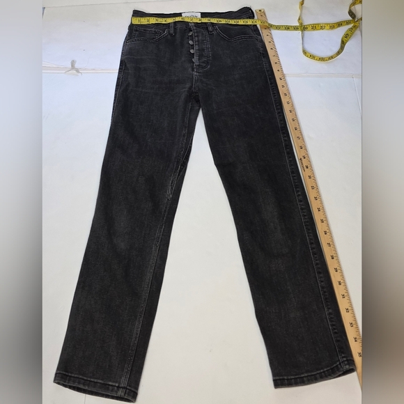 DU/ER Black Button Up Jeans 27/27. Straight Leg - Picture 4 of 10